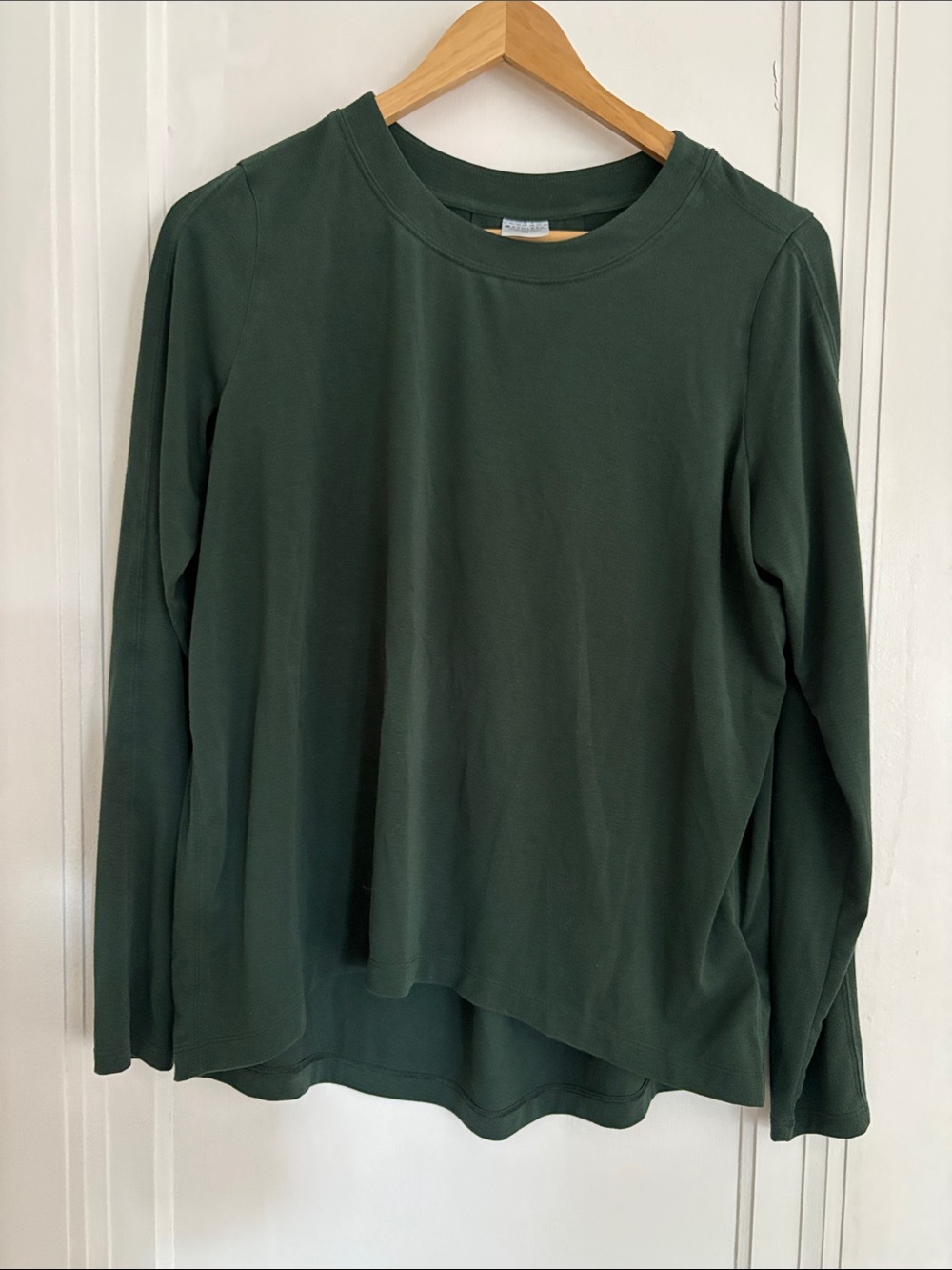 Athleta Women's Long-Sleeve Crew Neck Top - Dark Green